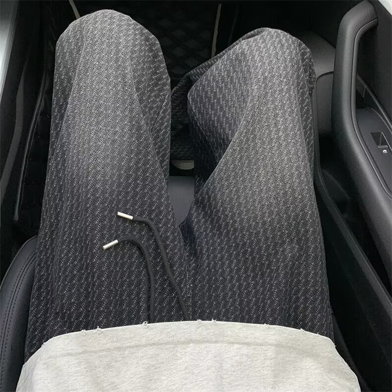 高街复古星空纹牛仔裤女春季新款宽松设计感拖地大码高腰直筒长裤，男装牛仔裤，星座516A