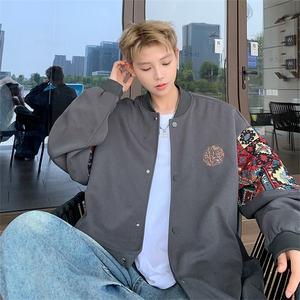 春秋季棒球服男女新款美式夹克休闲外套XZ102B-1-JK2608P85图片