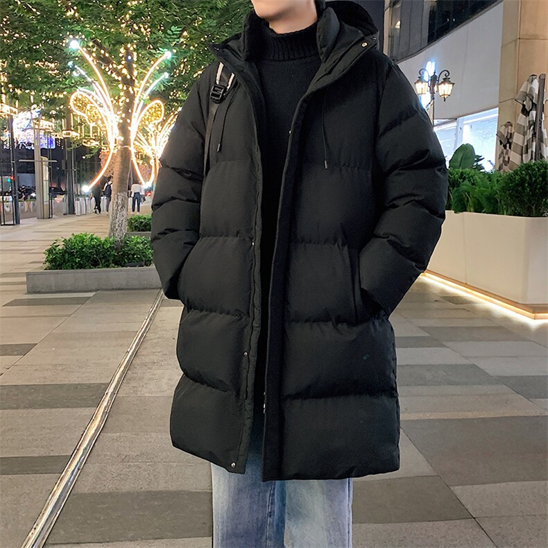 冬季潮牌情侣中长款连帽加厚保暖大棉袄8804-P85,男装棉衣,星座209-1