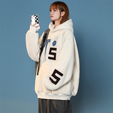 秋冬加绒加厚羊羔绒卫衣休闲毛巾绣连帽外套男女976-P90控价118，男装卫衣，电商A441-1