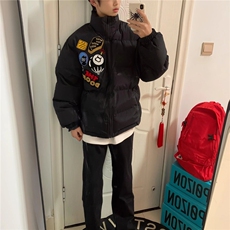 1506-1/MF9081原版刺绣原版做工/P82冬季新刺绣黑八桌球男款棉服，男装棉衣，星座1506-1