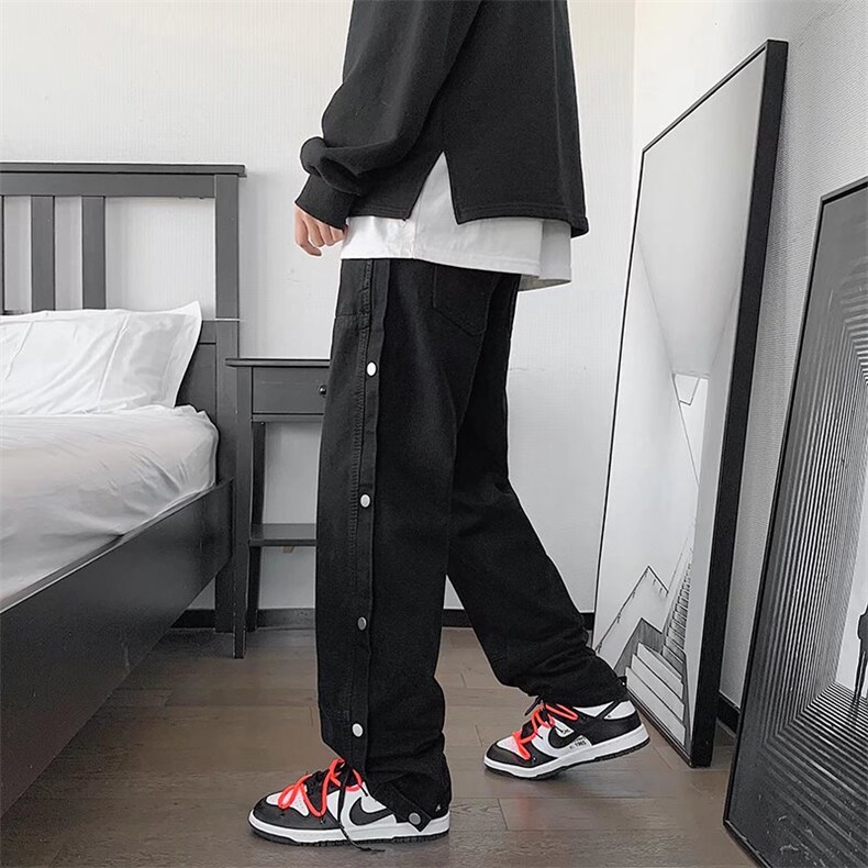 牛仔裤男宽松直筒裤NK436P45,男装牛仔裤,星座1116-2