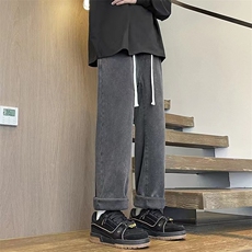 加绒加厚牛仔裤宽松直筒休闲裤KN12P40加绒P50，男装牛仔裤，电商D325