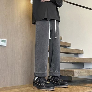加绒加厚牛仔裤宽松直筒休闲裤KN12 P40 加绒P50图片