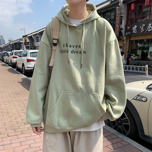 卫衣男连帽春秋季外套ins潮百搭原宿风宽松港风潮上衣 W1704-P34图片