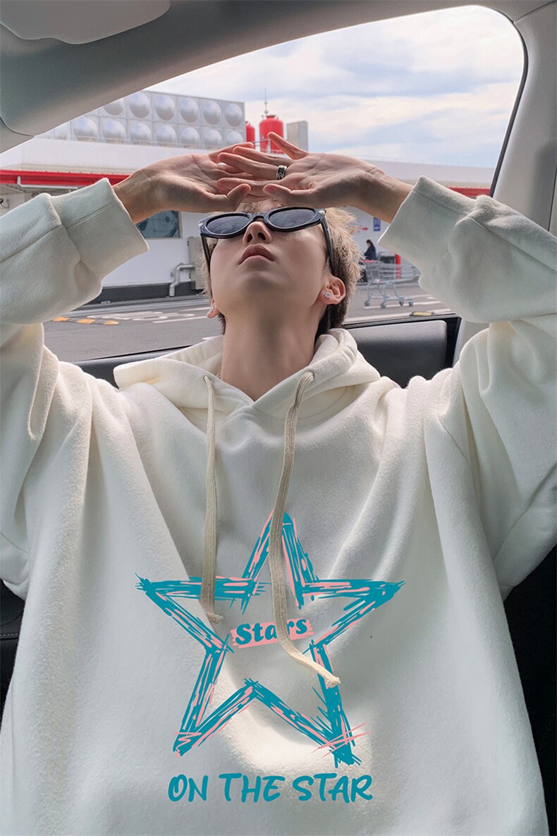 8XL连帽卫衣男大码胖子帽衫大号运动服WY2340-P35加绒款-P40,男装卫衣,电商A040
