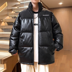 冬季加厚男士立领皮棉衣男字母外套棉服棉袄潮流A266-P01-P80图片