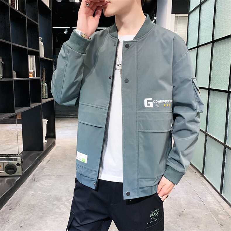 数据好高品质秋装青春版男装棒球领休闲夹克时尚男外套B302,男装夹克,星座301D(原星座1004-8）