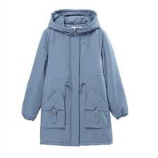 棉衣女中长款加厚羽绒棉服女韩版冬季外套女士棉袄夹棉外套，女装棉衣/棉服，曼沙奕珂