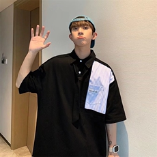 polo杉男女情侣款韩版潮流帅气2023夏季新款ins宽松T恤WB024-P35，男装Polo衫，星座412-2