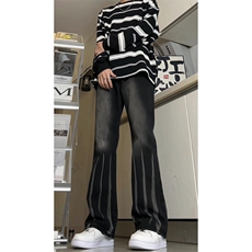 美式ins高街hiphop微喇扎染牛仔裤货号K2313P55控78，男装牛仔裤，电商A063