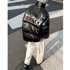 特批港风高街时尚立领宽松棉衣MY6456P95控158，男装棉衣，电商A247