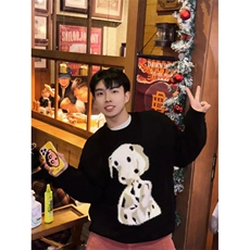 百搭流行ins简约文艺时尚日系长袖毛衣气质潮流慵懒原宿新款MYV27，男装针织衫/毛衣，星座516A