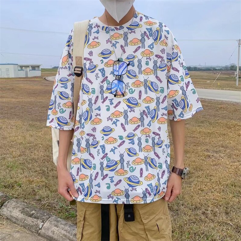 男圆领T恤宽松短袖T606P25,男装T恤,星座1116-2