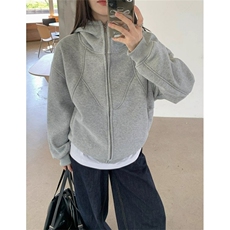 小香风纹理感连帽卫衣男春秋季重磅编织复古潮牌cleanfit外套上衣，女装短外套，星座1116A（原606A-3）