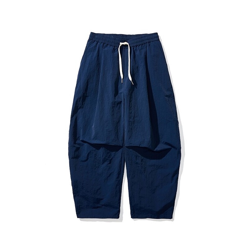 夏季大码日系港风哈伦休闲宽松直筒工装裤伞兵裤薄美式K301/P55,男装休闲裤,钱塘713