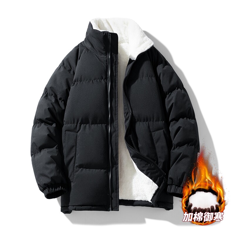 抖音直播连帽棉衣假两件加厚棉袄情侣款百搭面包服MY111-P65,男装棉衣,星座1402-1