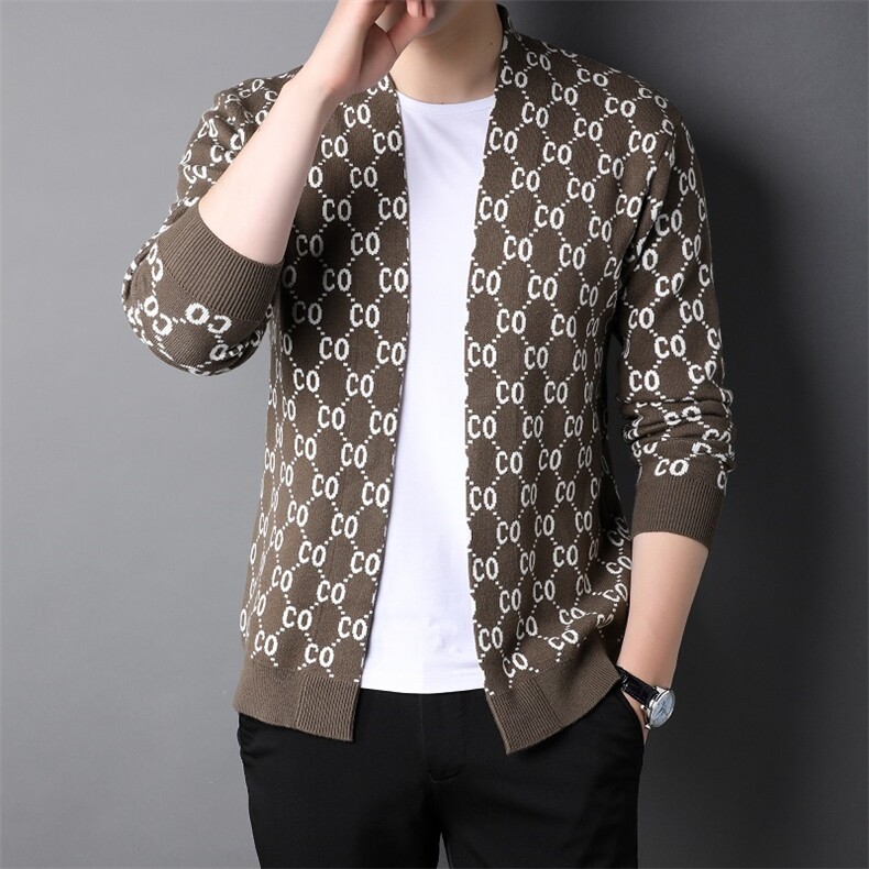 男士2023年春秋季新款长袖针织开衫青年休闲外套服装FF8006-P78,男装针织衫/毛衣,星座1105-3