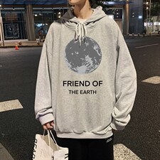 WY2254-P35纯棉连帽卫衣男大码运动帽衫宽松薄外套男，男装卫衣，电商A040