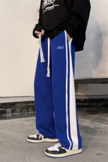 春季情侣百搭印花休闲裤男大码宽松拖地裤K182-P50控78，男装休闲裤，电商A161-2
