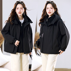 2025年冬季新款时尚简约保暖冲锋衣外套，女装派克服，婷思杰（原婷想服饰）