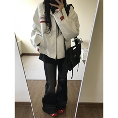 【有货】美式复古机车皮衣外套男高级感立领夹克W195CC-特P72，男装夹克，星座1007（原301D）