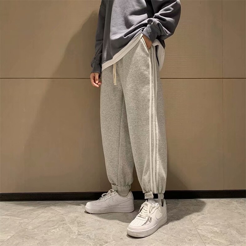 春季港风宽松束脚裤韩版潮流百搭情侣休闲运动裤ins卫裤W3034-p35,男装休闲裤,星座1008-2