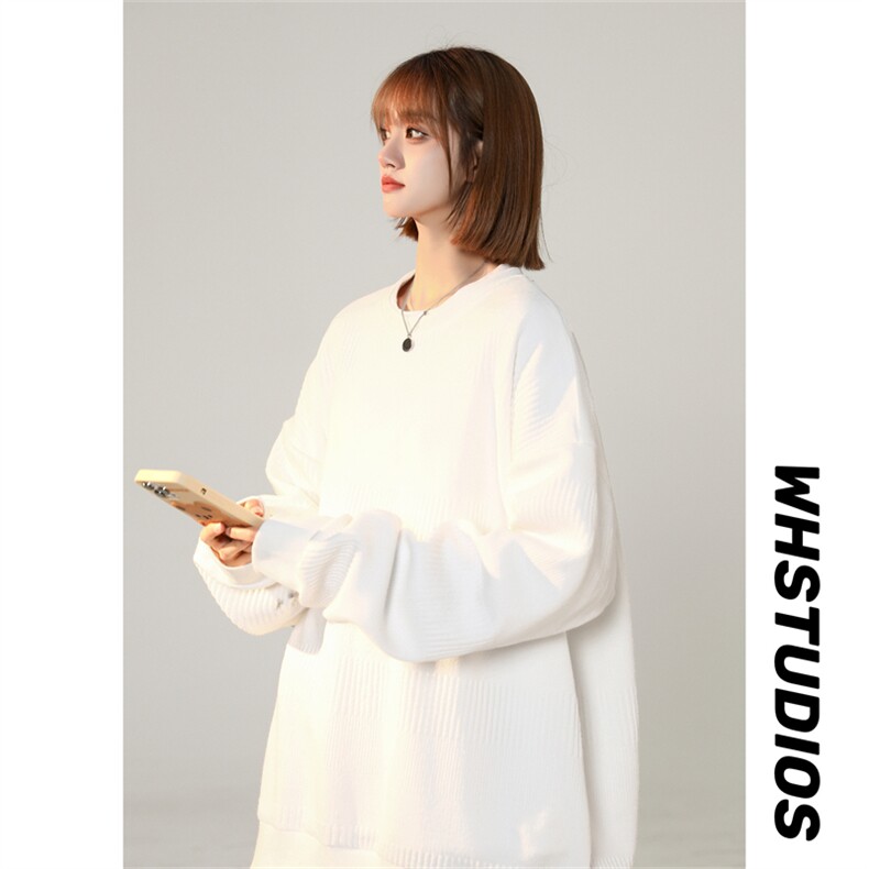 S8009/P35春装新款现货中性风个性提花宽松卫衣男女上衣T恤外套男,女装卫衣/绒衫,电商A141