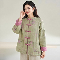2025冬装新款修身保暖时尚菱形格连帽个性女士棉服外套，女装棉衣/棉服，江忆布依