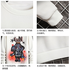 T4222-P25加绒款-P35简约帅气百搭长袖t恤男大码胖子卫衣网格，男装卫衣，电商A040A