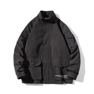 2021春秋季新日系大码潮流男大口袋休闲工装夹克外套J963-P65图片
