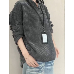 XZ809A/FK02/特P22/加绒特P32重磅雪尼尔小香风小立领卫衣外套,其惟春秋穿搭女微胖图片