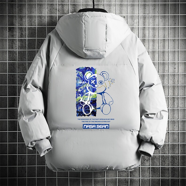 控128加绒面包服男大码羊羔毛衣男MY16290-P100图片
