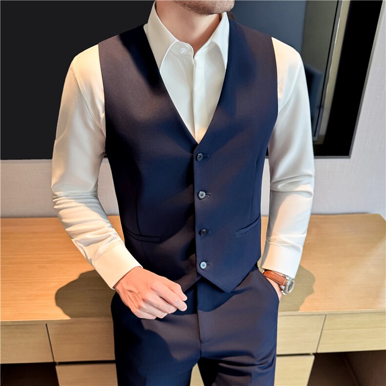 M-7XL-伴郎服兄弟装男婚礼西装马甲纯色坎肩背心DMJ7056-P40特,男装背心/马甲,电商A213