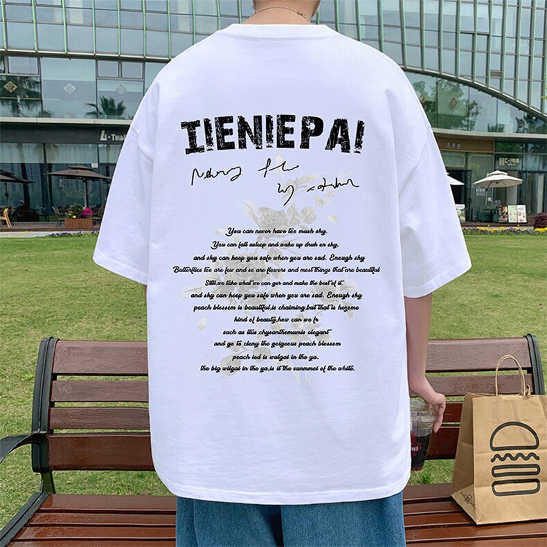 T793大码宽松纯棉运动圆领体恤衫oversize短袖T恤男重磅T,男装T恤,星座304A-1
