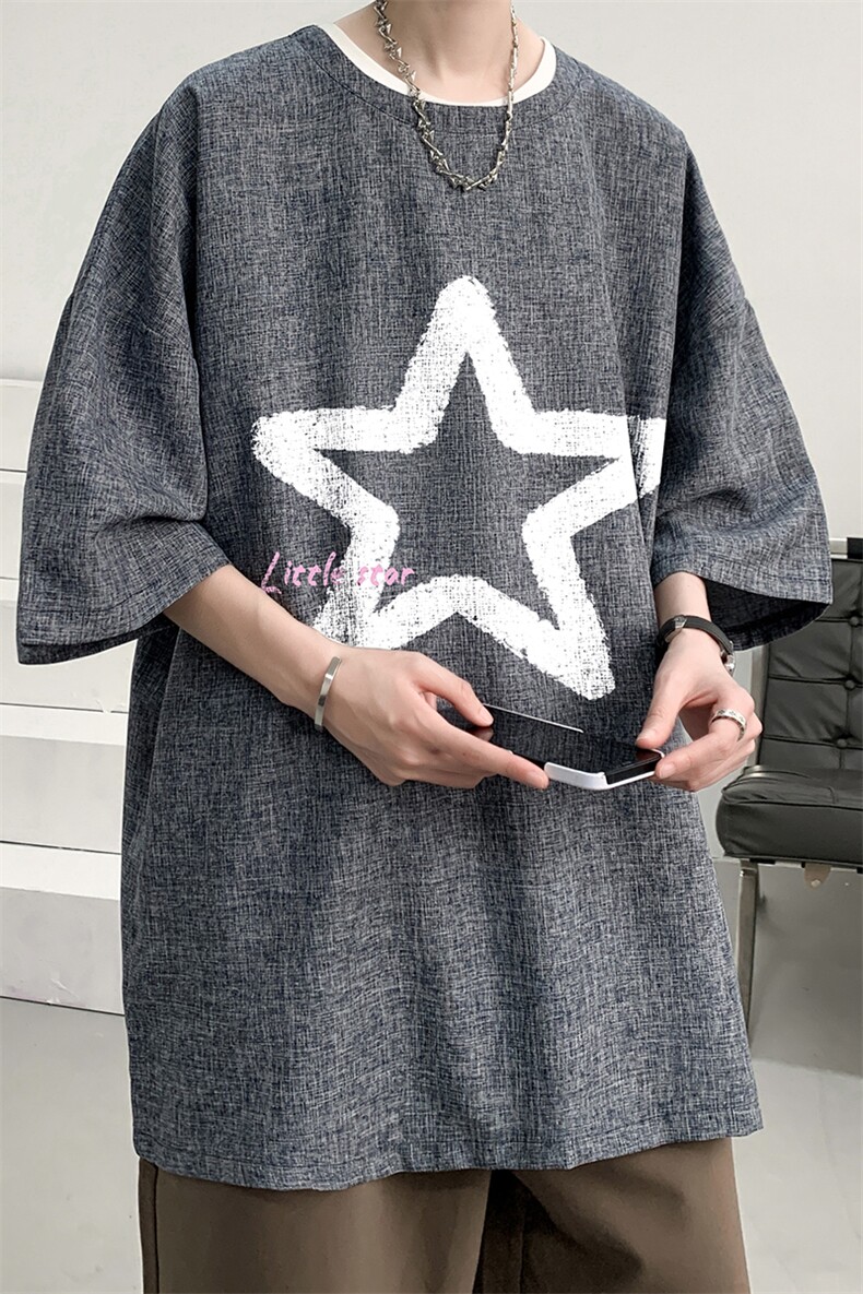 风复古亚麻短袖男棉麻t恤男半袖ZT71286-P35,男装T恤,电商A040