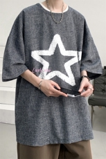 风复古亚麻短袖男棉麻t恤男半袖ZT71286-P35，男装T恤，电商A040