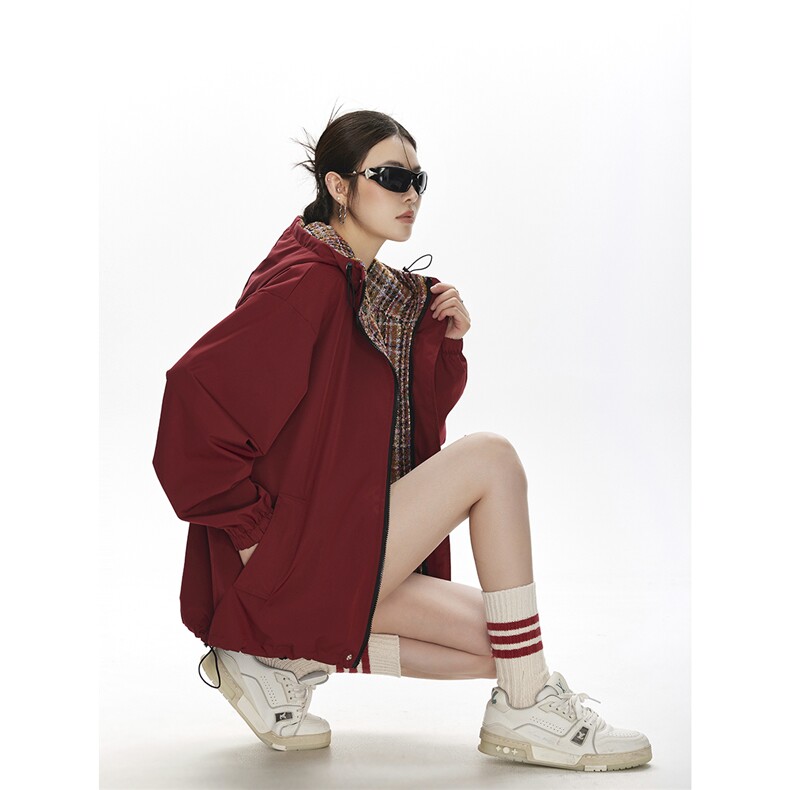 可二开小香风拼接面料大码M-5XL夹克聚酯纤维JK78079P75控118，男装夹克，星座227-7