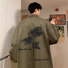 麂皮绒夹克男大码立领褂子外套JK85279-P68加绒款-P78，男装夹克，电商A040