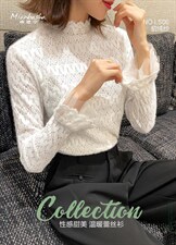 蕾丝打底衫，其它，棉芭莎