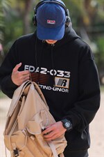 2026港风连帽抽线字母印花设计大码M-5XL潮流卫衣WY77764P58控78，男装卫衣，星座227-7