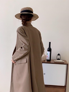 现货：简约大气长款西装,女装西装,香丽迪1