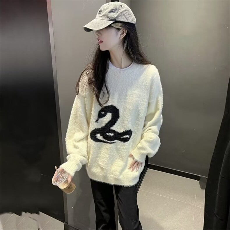 1506/QA7580/P56印花秋冬卫衣男韩版新款圆领宽松上衣港风潮流,男装卫衣,星座1506