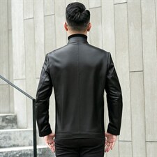 DLSN81881新款皮衣男头层绵羊皮夹克立领商务休闲男装P750，男装皮衣，电商B360