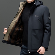 爸爸冬装外套加绒棉衣秋冬季中老年人商务棉服新款男士御寒棉袄潮，男装棉衣，电商B212（原钱塘6029）