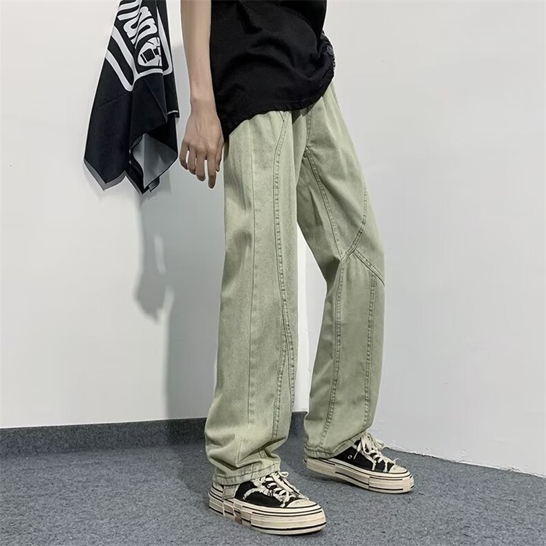 美式牛仔裤男春秋新款休闲直筒裤B1663P42,男装牛仔裤,星座1116-2