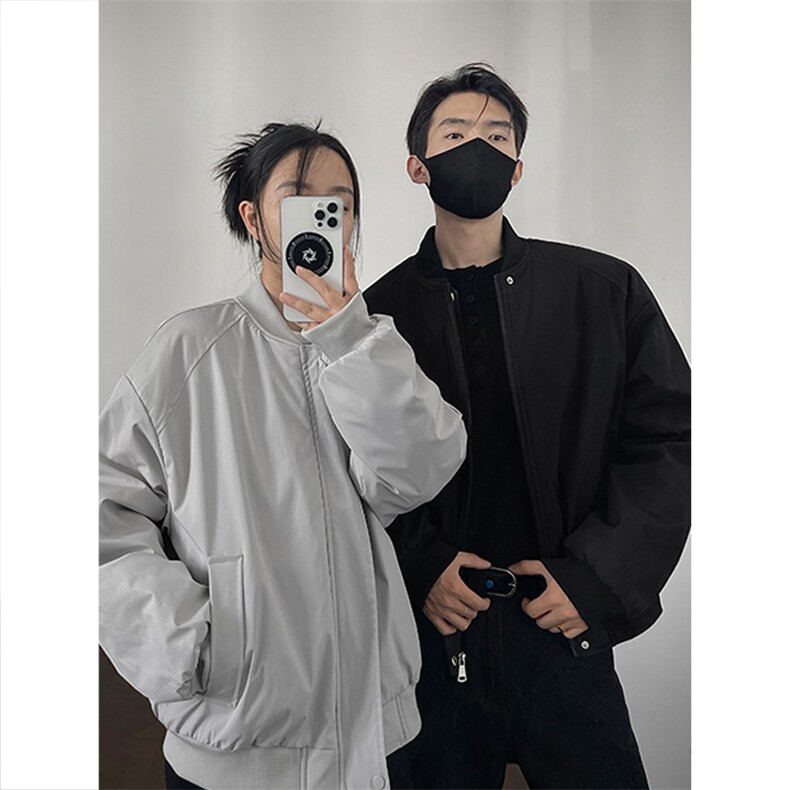 支持二开冬装加棉加厚夹克外套棉衣男女立领棒球服棉服M815-P65，男装夹克，电商A441