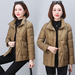 时尚休闲女士立领羽绒棉服女2025冬季新款洋气宽松小个子棉袄外套图片