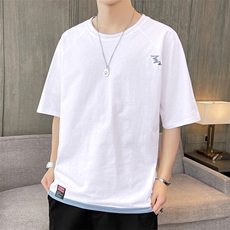 短袖t恤店主风男士圆领潮流体桖夏季印花衣服TC3021-P25，男装T恤，星座717