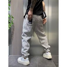 1506-1/KC811/P50男新款条纹加绒卫裤潮流冬季加厚时尚运动裤，男装休闲裤，星座1506-1